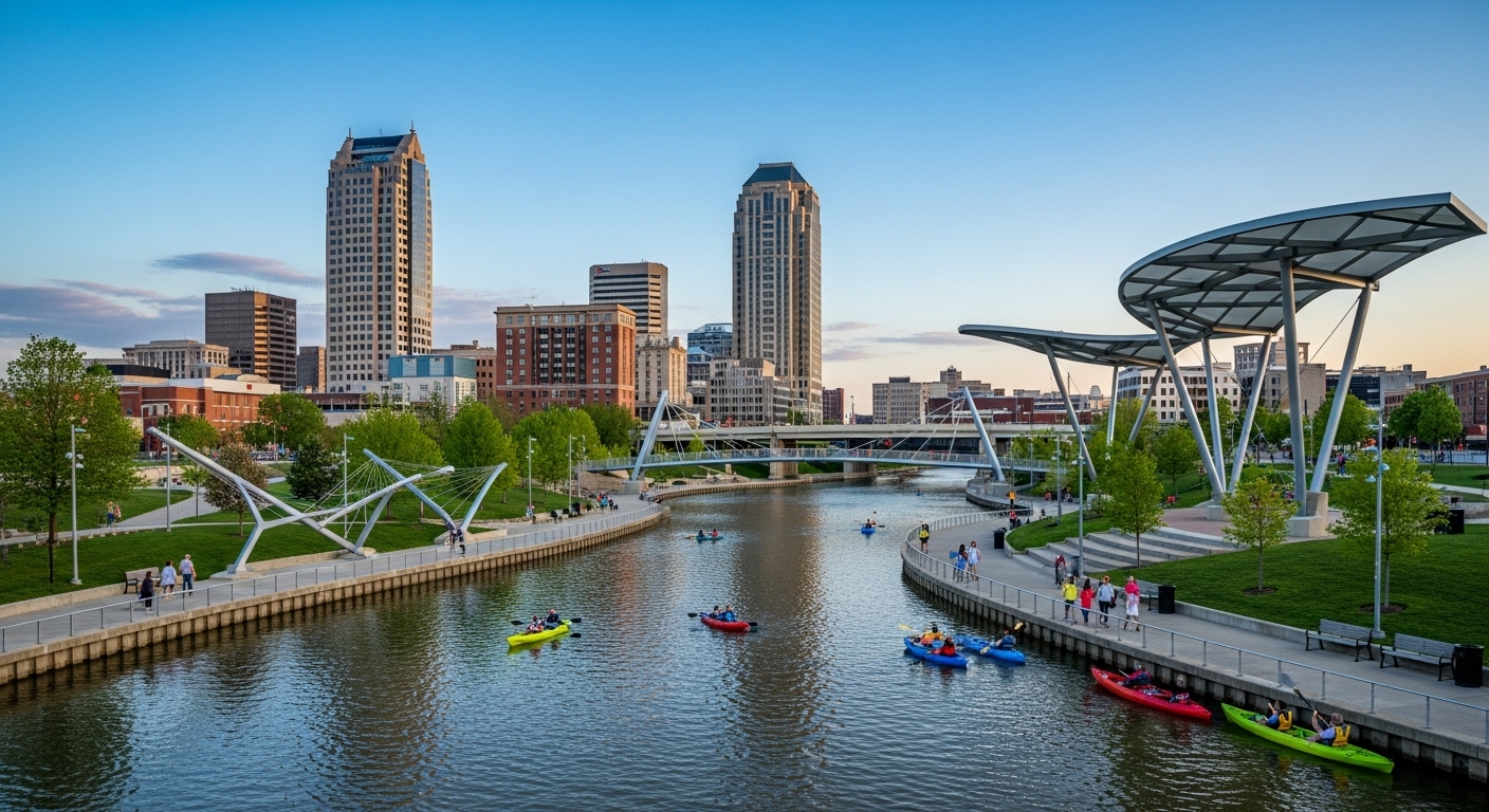Fort Wayne, Indiana cityscape