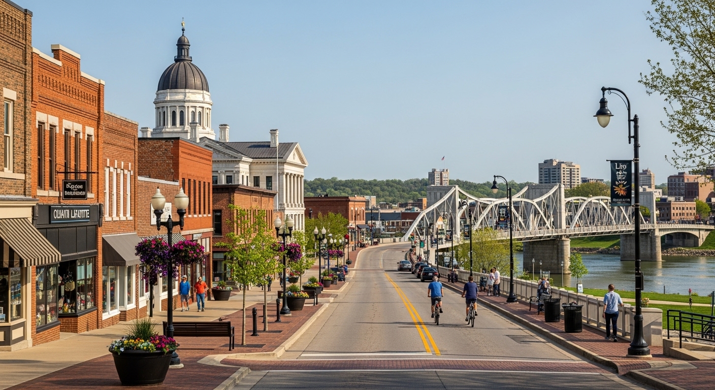 Lafayette, Indiana cityscape