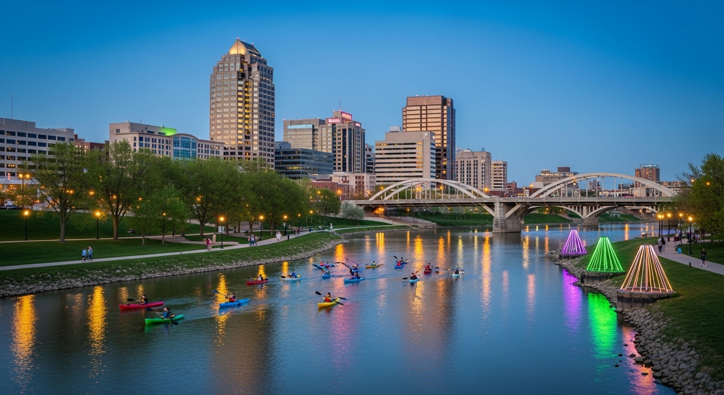South Bend, Indiana cityscape